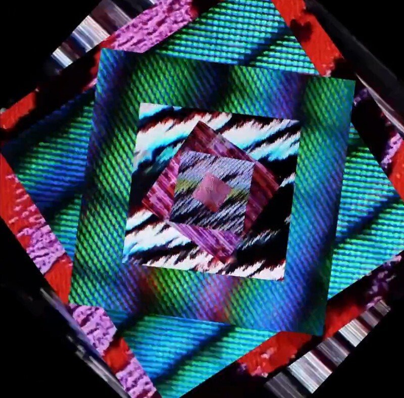 Sequenza No. 2, for Transverse flute, camera, tv screen and editing program. — poster